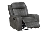 603191-S3 Raelynn 3-piece Upholstered Reclining Sofa Set Grey