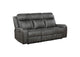 603191 Raelynn Upholstered Track Arm Motion Sofa Grey