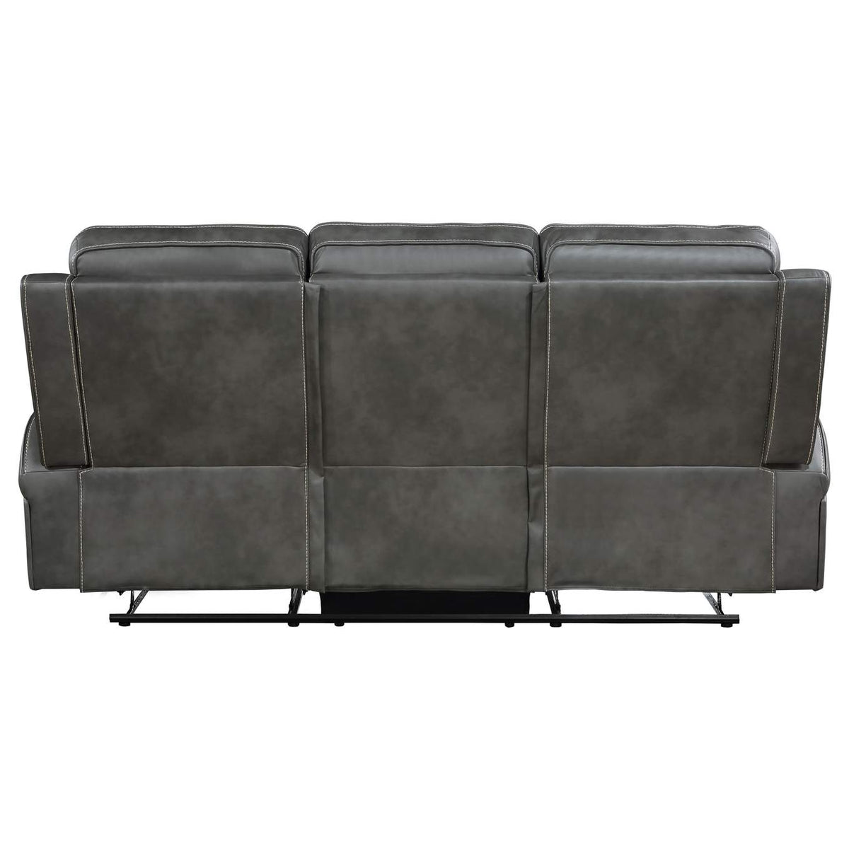 603191 Raelynn Upholstered Track Arm Motion Sofa Grey