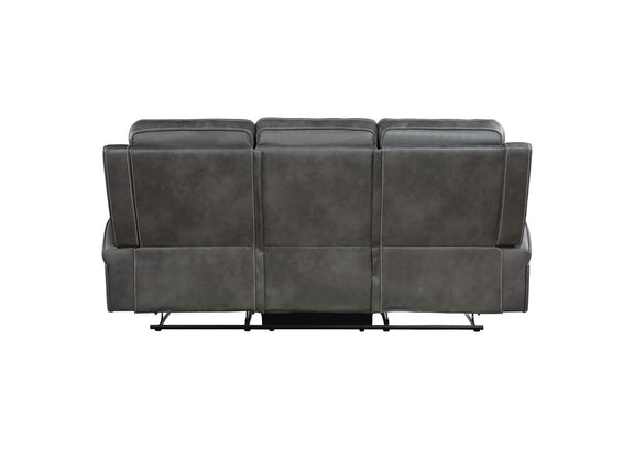 603191 Raelynn Upholstered Track Arm Motion Sofa Grey