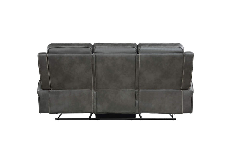 603191 Raelynn Upholstered Track Arm Motion Sofa Grey