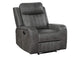 603193 Raelynn Upholstered Track Arm Recliner Grey