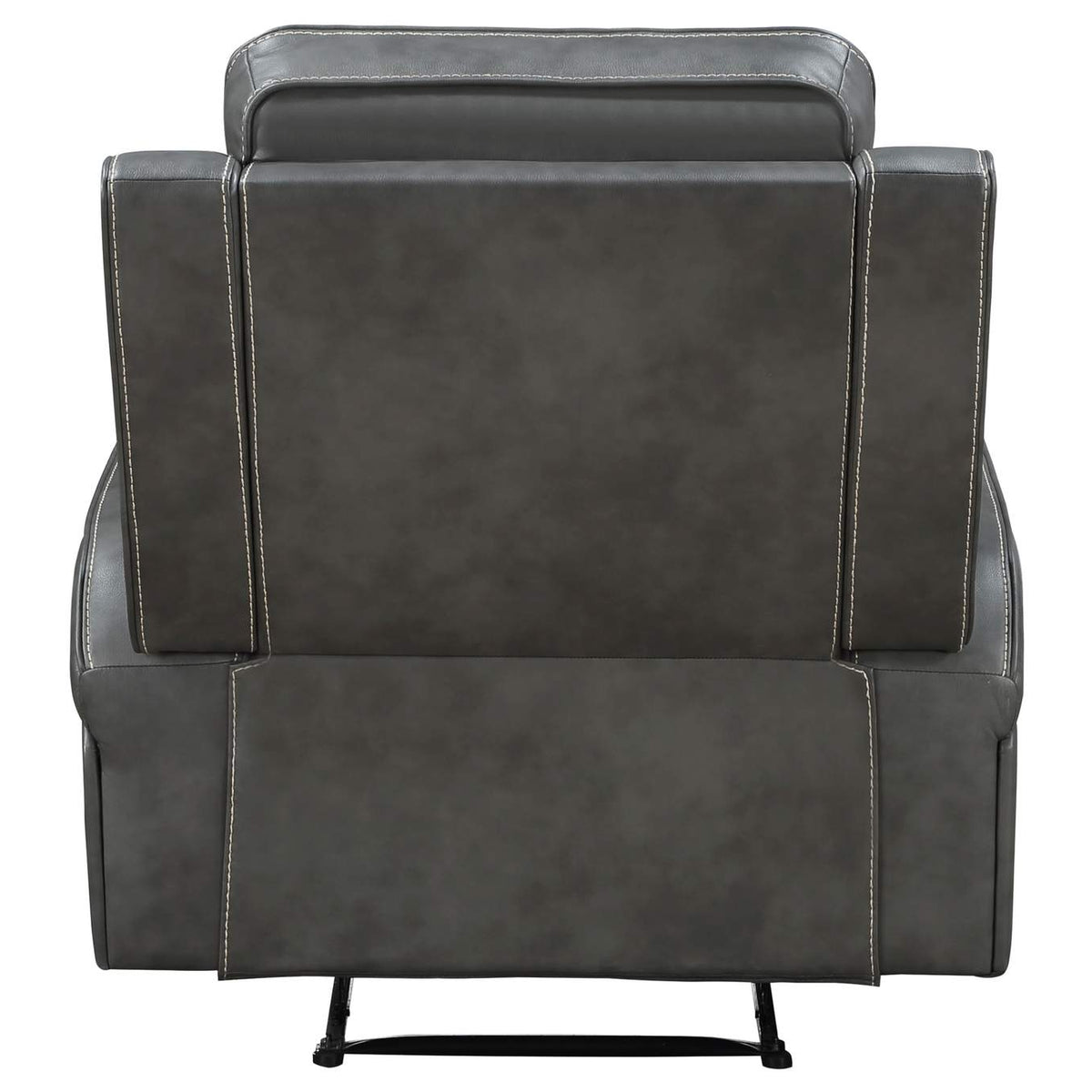 603193 Raelynn Upholstered Track Arm Recliner Grey