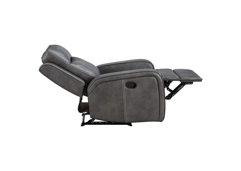 603193 Raelynn Upholstered Track Arm Recliner Grey
