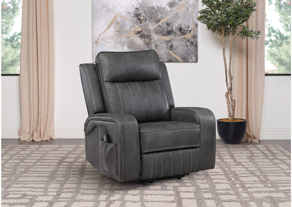 603194P Raelynn Upholstered Power Lift Recliner Chair Grey