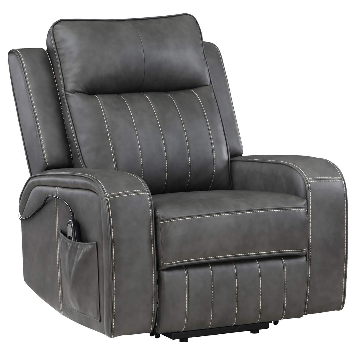 603194P Raelynn Upholstered Power Lift Recliner Chair Grey