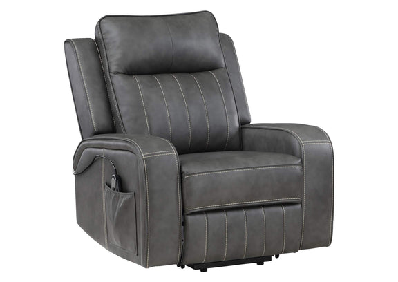 603194P Raelynn Upholstered Power Lift Recliner Chair Grey