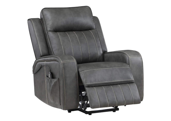 603194P Raelynn Upholstered Power Lift Recliner Chair Grey