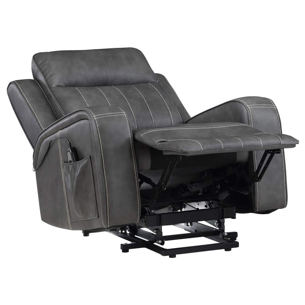 603194P Raelynn Upholstered Power Lift Recliner Chair Grey