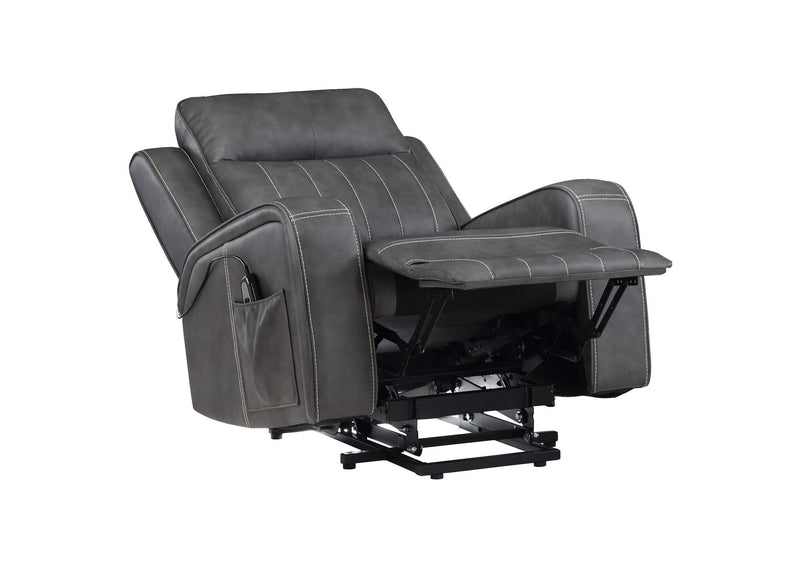 603194P Raelynn Upholstered Power Lift Recliner Chair Grey