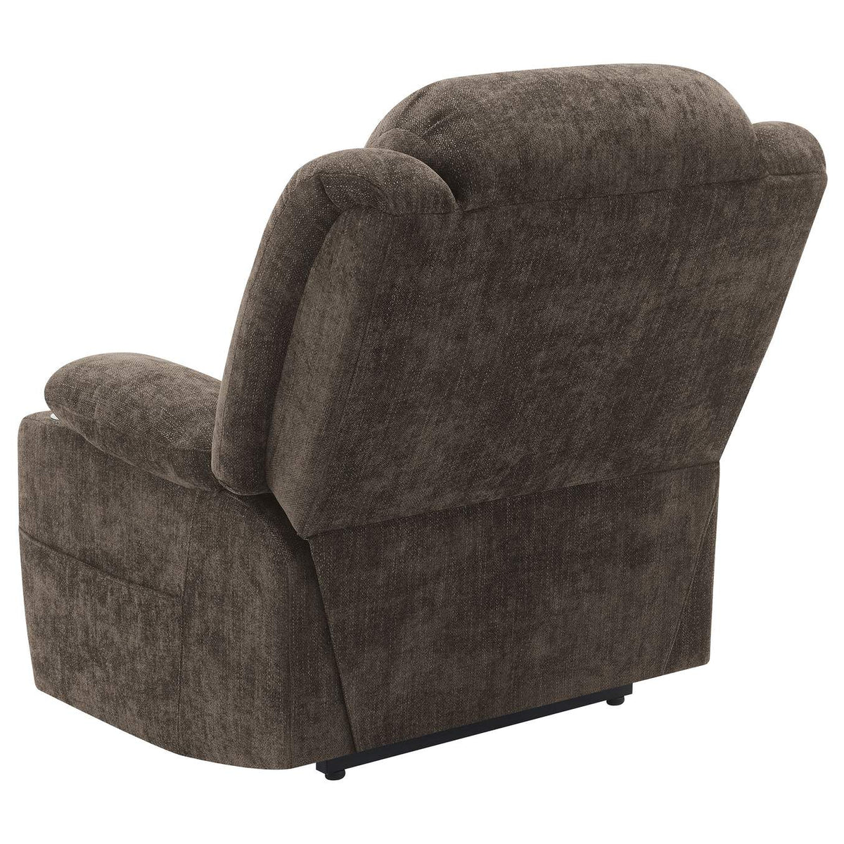 603233P Houston Upholstered Power Lift Recliner Chair Dark Brown