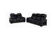 603251PP-S2 Zuma 2-piece Faux Leather Dual Power LED Sofa Set Black