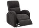 603293P Grant Fabric Upholstered Power Recliner Chair Charcoal Grey