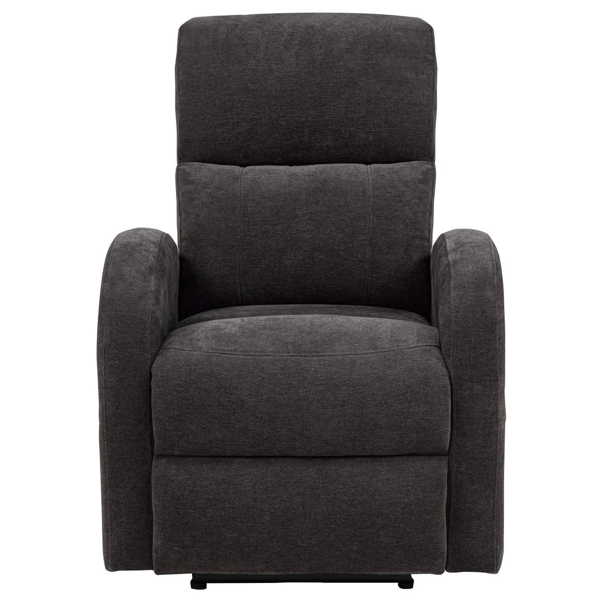 603293P Grant Fabric Upholstered Power Recliner Chair Charcoal Grey