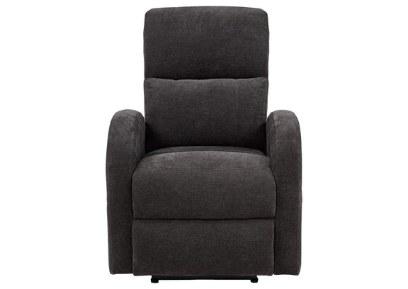 603293P Grant Fabric Upholstered Power Recliner Chair Charcoal Grey