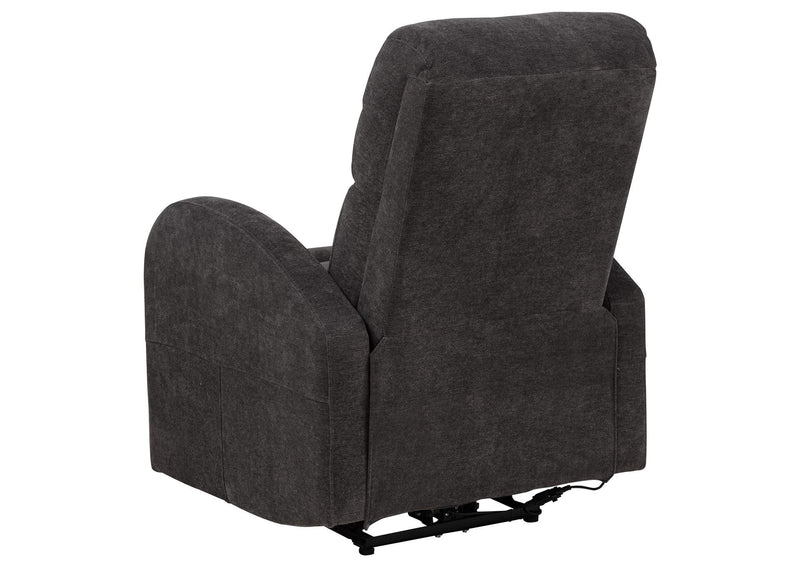603293P Grant Fabric Upholstered Power Recliner Chair Charcoal Grey