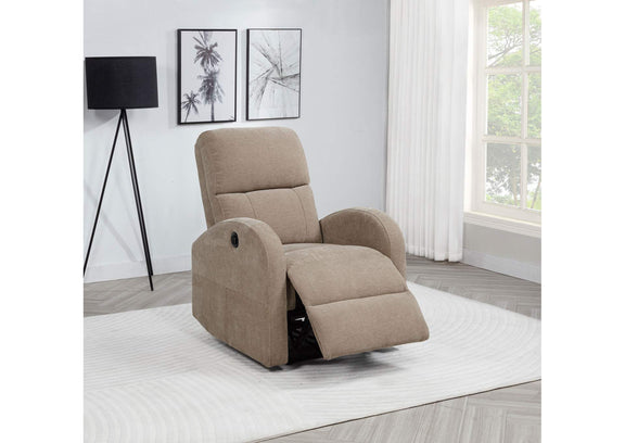603303P Grant Fabric Upholstered Power Recliner Chair Camel