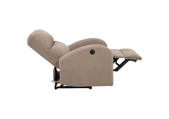 603303P Grant Fabric Upholstered Power Recliner Chair Camel