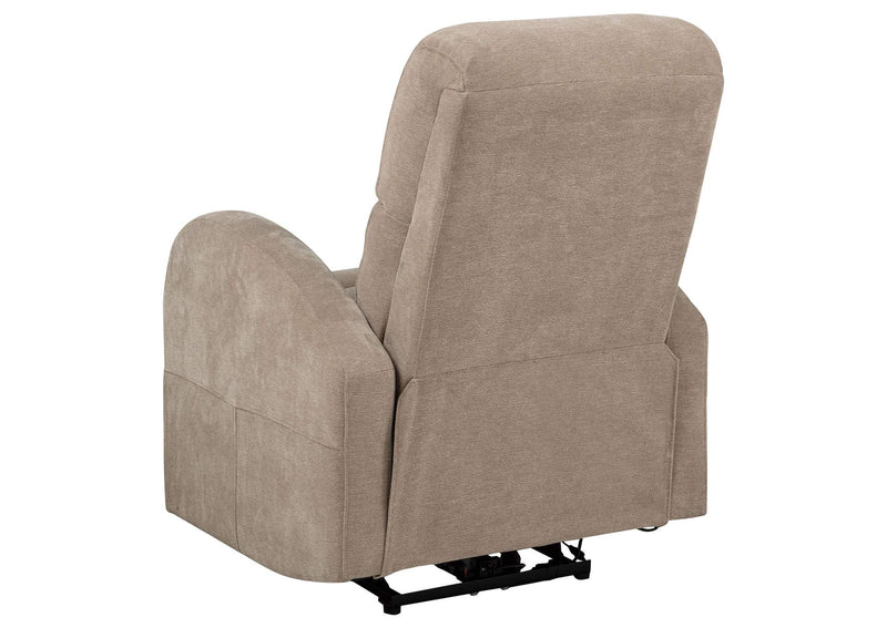 603303P Grant Fabric Upholstered Power Recliner Chair Camel