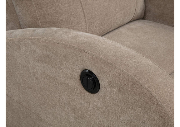 603303P Grant Fabric Upholstered Power Recliner Chair Camel