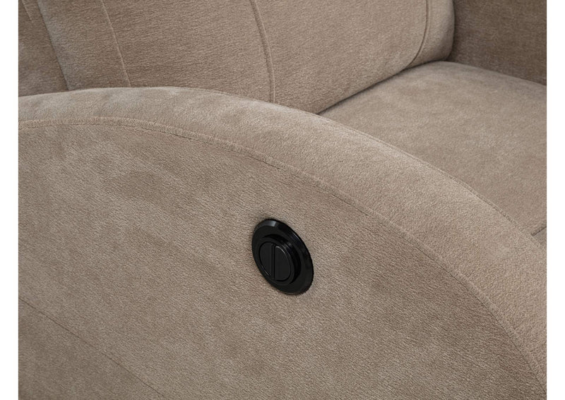 603303P Grant Fabric Upholstered Power Recliner Chair Camel