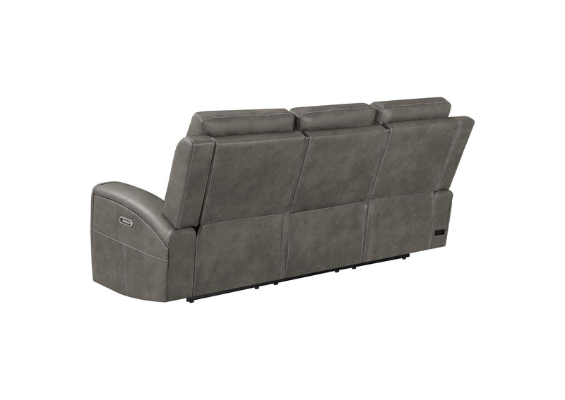 603431PPP-S2 Brickston 2-piece Triple Power Reclining Sofa Set Charcoal
