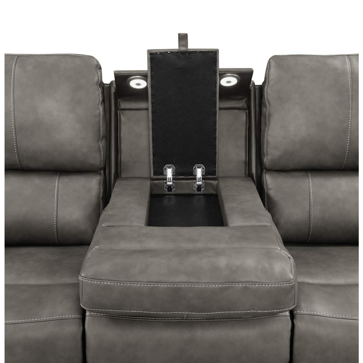 603431PPP-S2 Brickston 2-piece Triple Power Reclining Sofa Set Charcoal