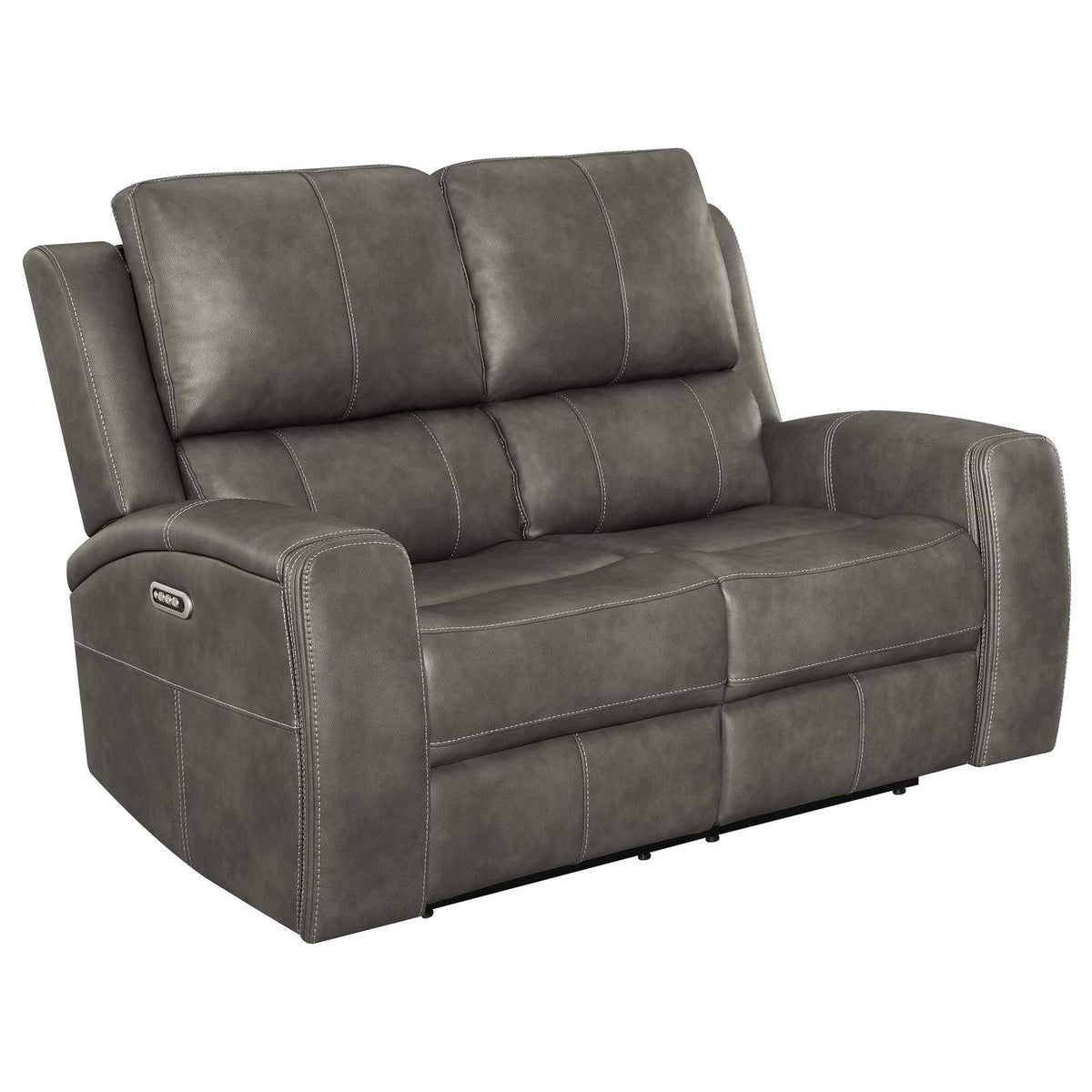 603431PPP-S3 Brickston 3-piece Triple Power Reclining Sofa Set Charcoal
