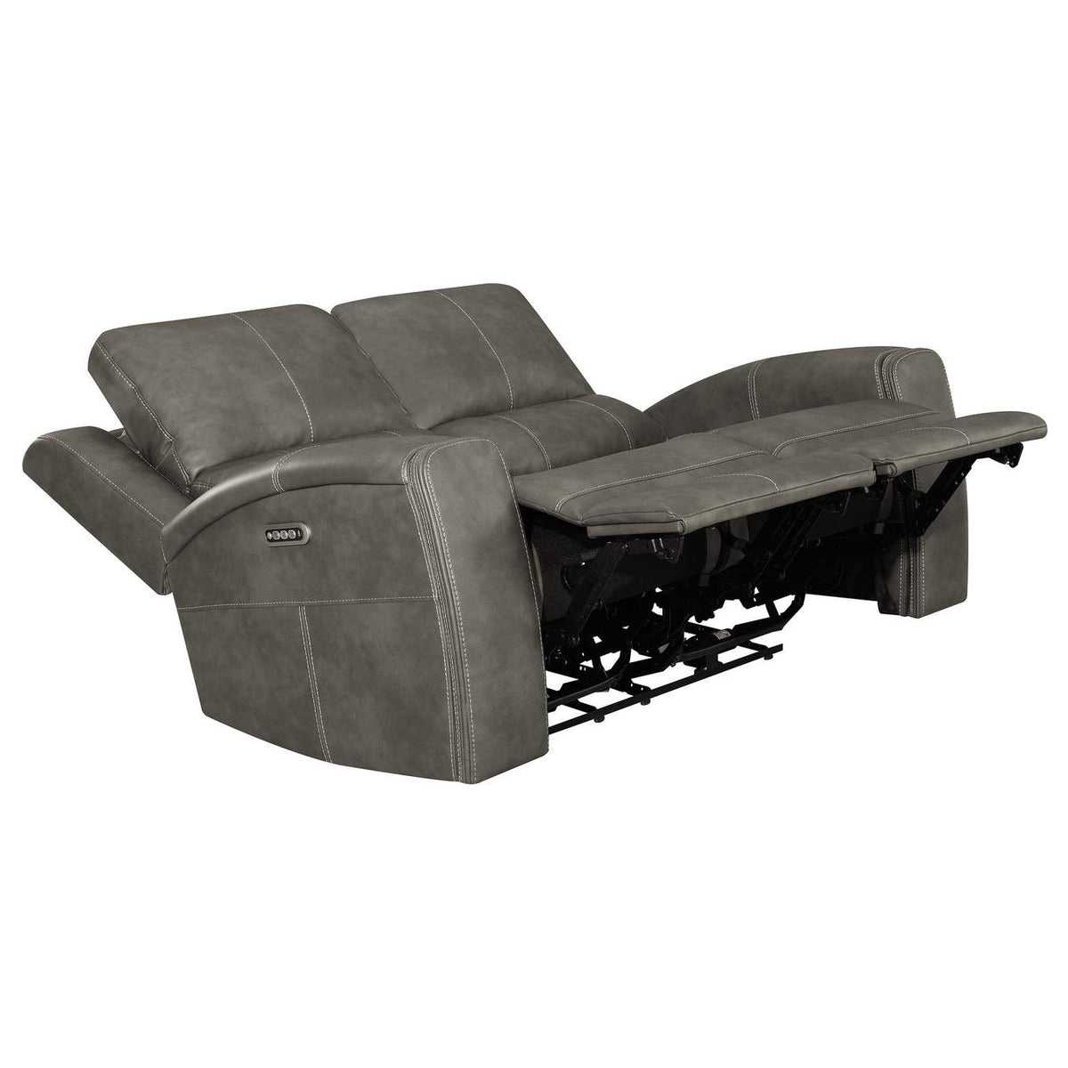 603431PPP-S3 Brickston 3-piece Triple Power Reclining Sofa Set Charcoal