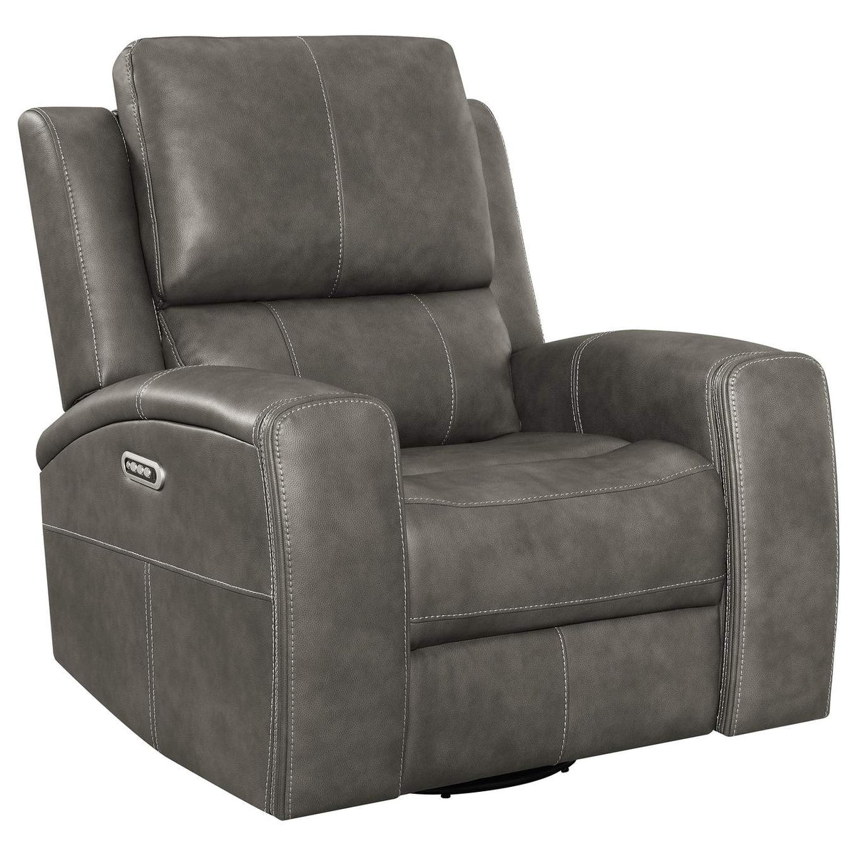 603431PPP-S3 Brickston 3-piece Triple Power Reclining Sofa Set Charcoal