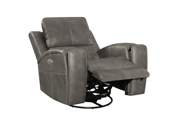 603431PPP-S3 Brickston 3-piece Triple Power Reclining Sofa Set Charcoal