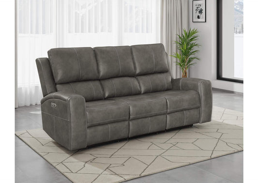 603431PPP Brickston Triple Power Reclining Sofa Charcoal