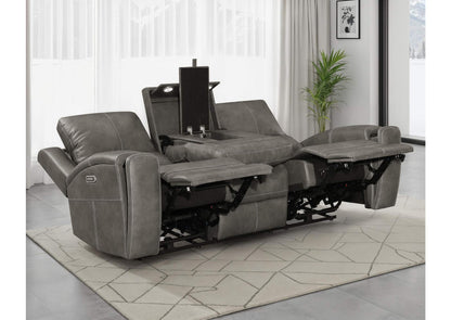 603431PPP Brickston Triple Power Reclining Sofa Charcoal
