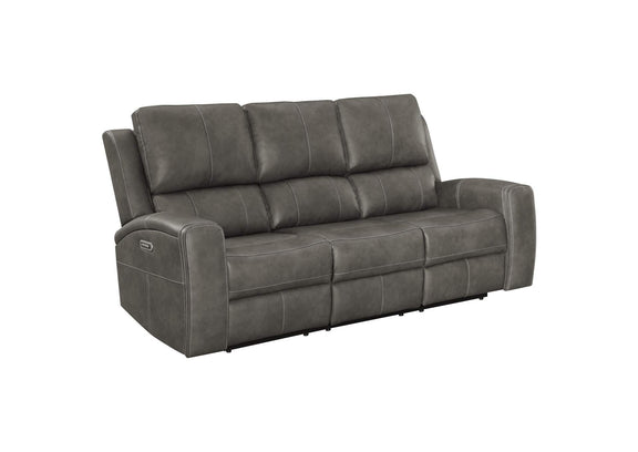 603431PPP Brickston Triple Power Reclining Sofa Charcoal
