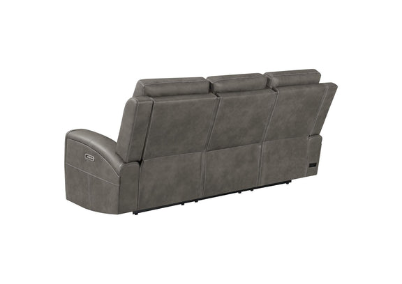 603431PPP Brickston Triple Power Reclining Sofa Charcoal