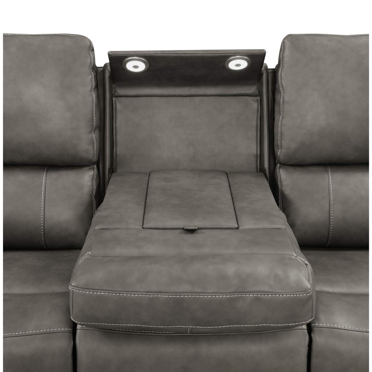 603431PPP Brickston Triple Power Reclining Sofa Charcoal