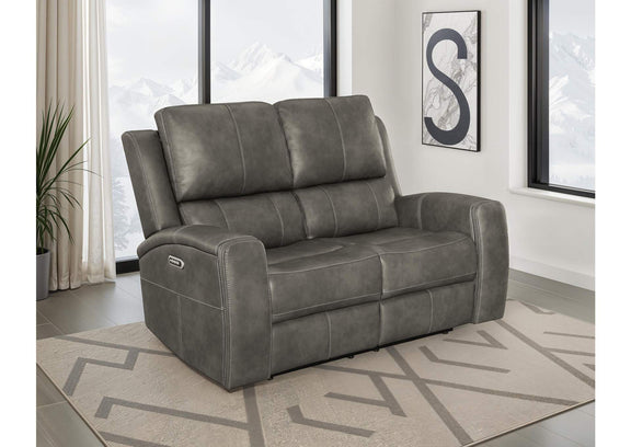 603432PPP Brickston Triple Power Reclining Loveseat Charcoal