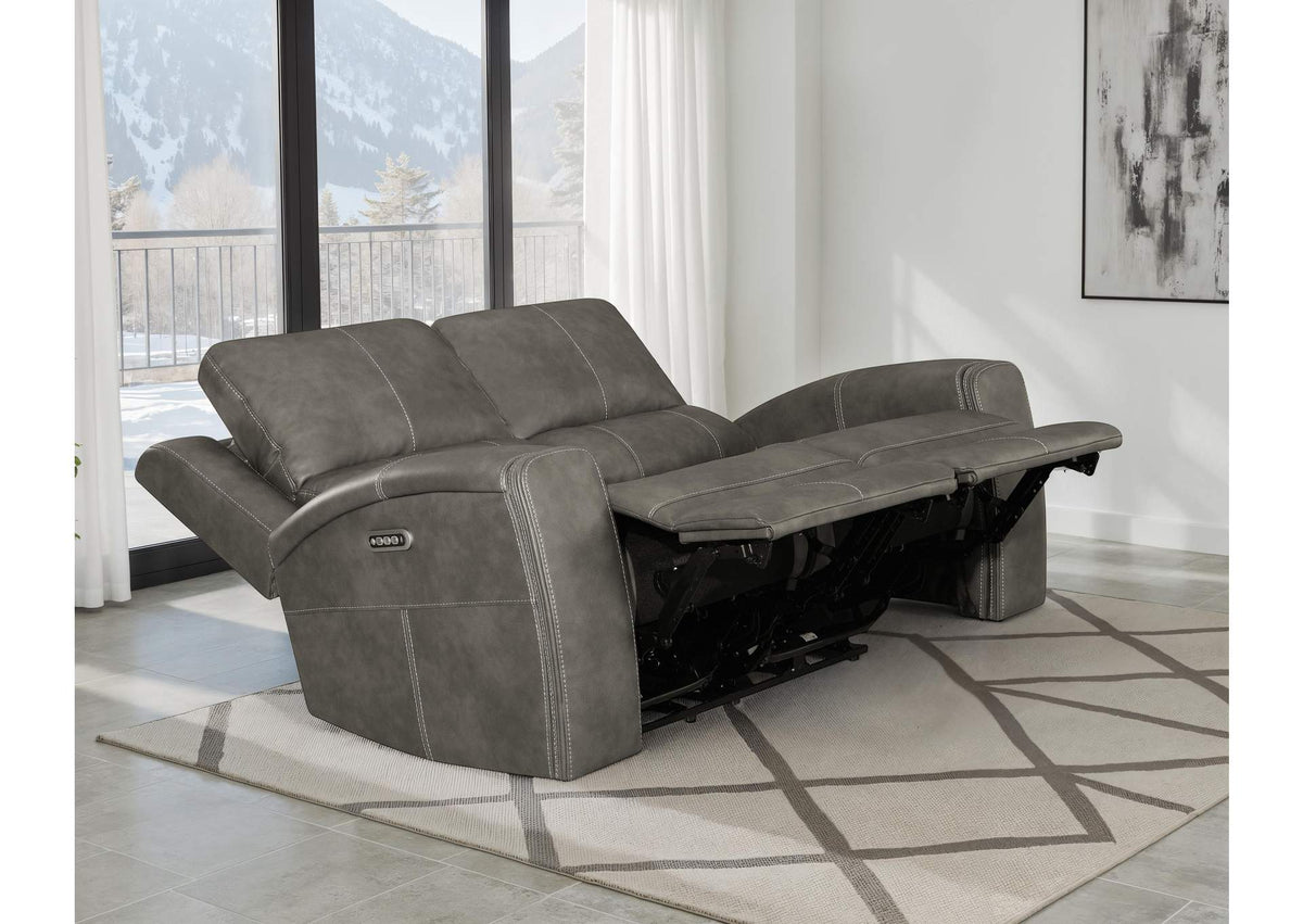 603432PPP Brickston Triple Power Reclining Loveseat Charcoal