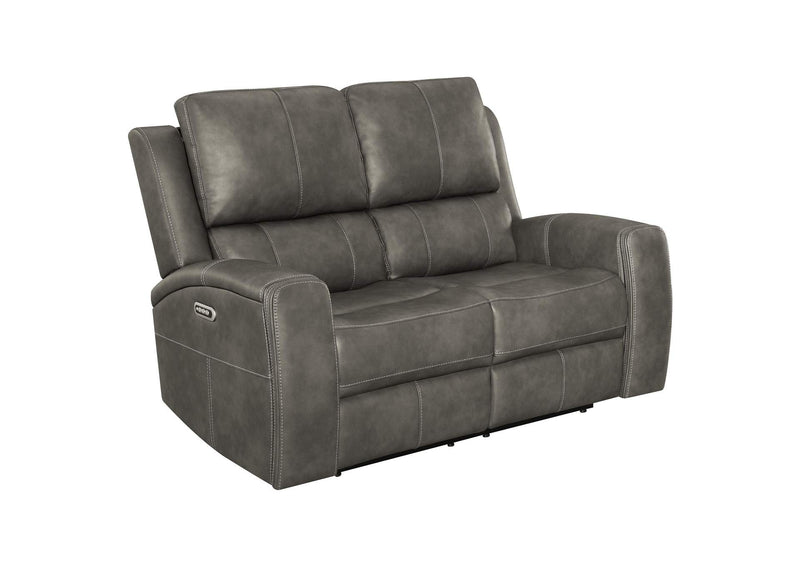 603432PPP Brickston Triple Power Reclining Loveseat Charcoal