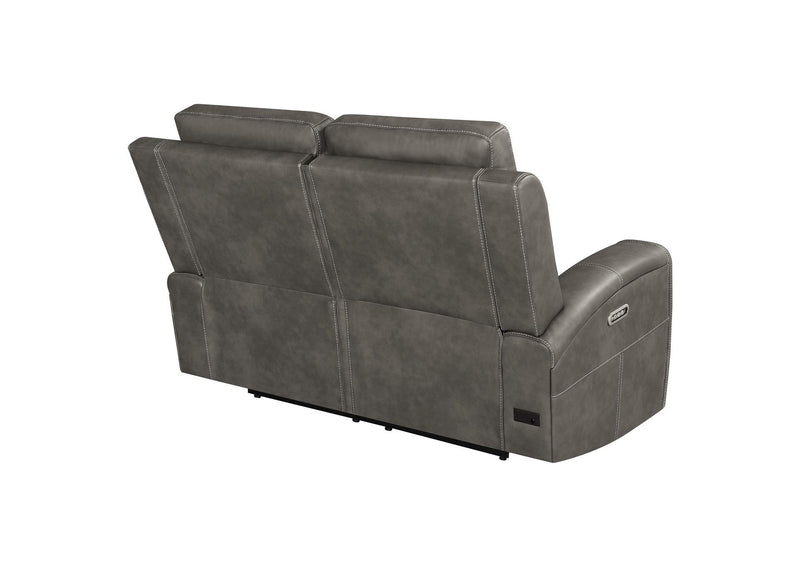 603432PPP Brickston Triple Power Reclining Loveseat Charcoal