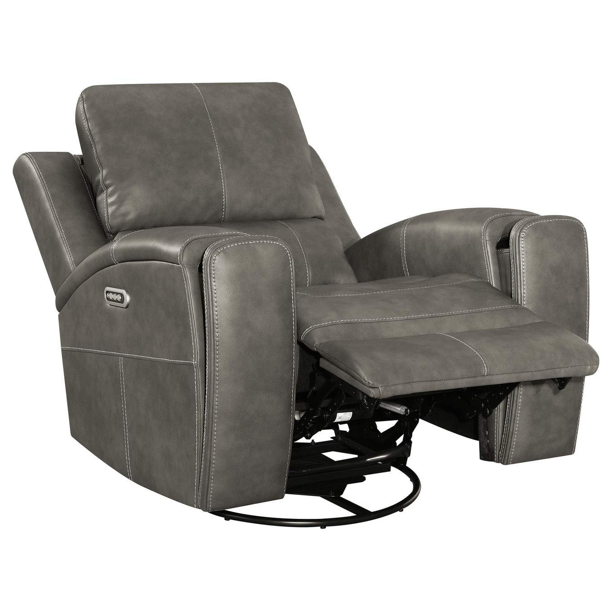 603433PPP Brickston Triple Power Swivel Glider Recliner Charcoal