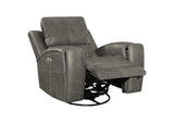 603433PPP Brickston Triple Power Swivel Glider Recliner Charcoal