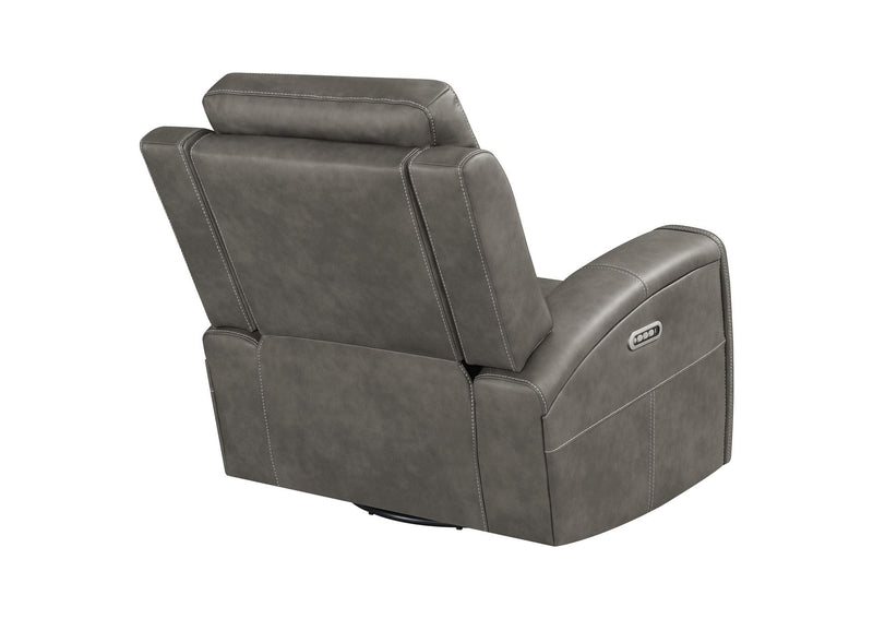 603433PPP Brickston Triple Power Swivel Glider Recliner Charcoal
