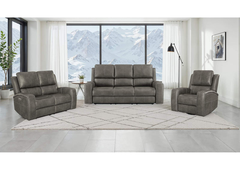 603433PPP Brickston Triple Power Swivel Glider Recliner Charcoal