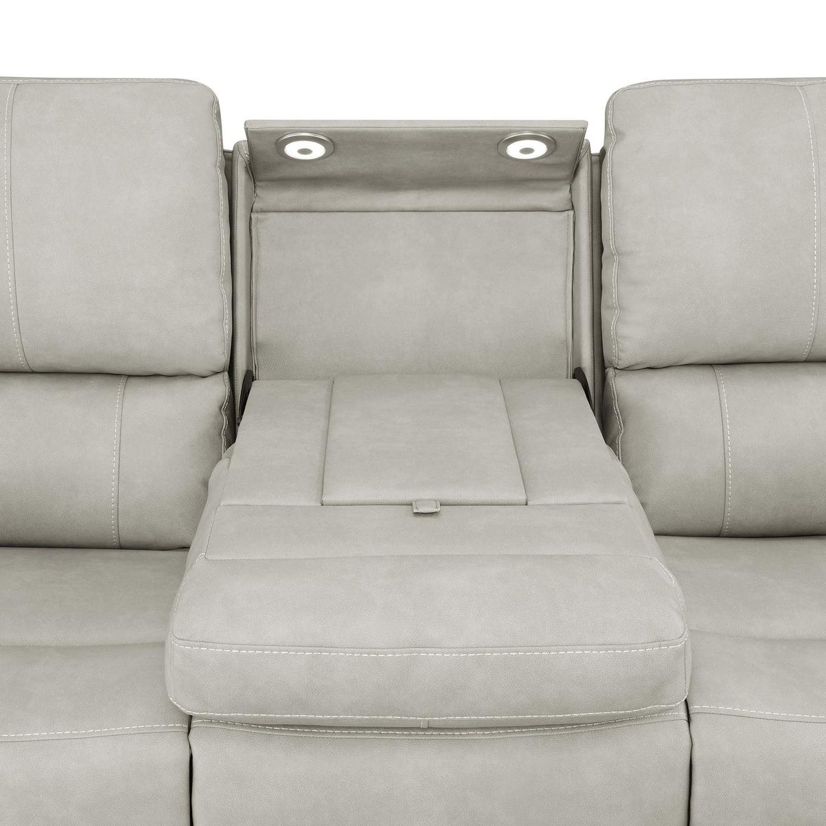 603434PPP-S2 Brickston 2-piece Triple Power Reclining Sofa Set Grey