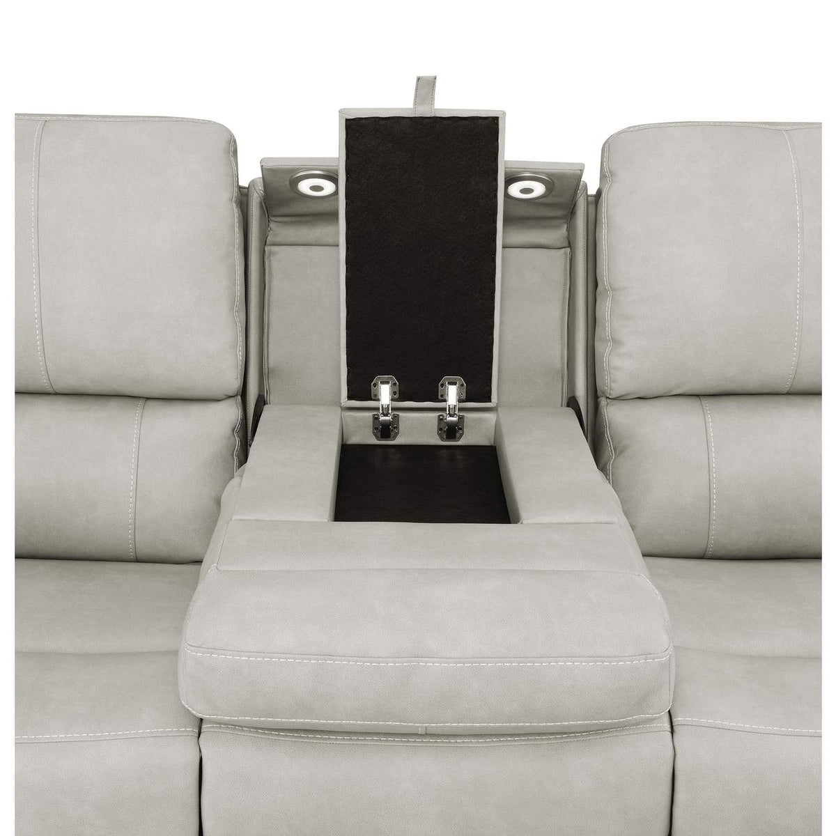 603434PPP-S2 Brickston 2-piece Triple Power Reclining Sofa Set Grey