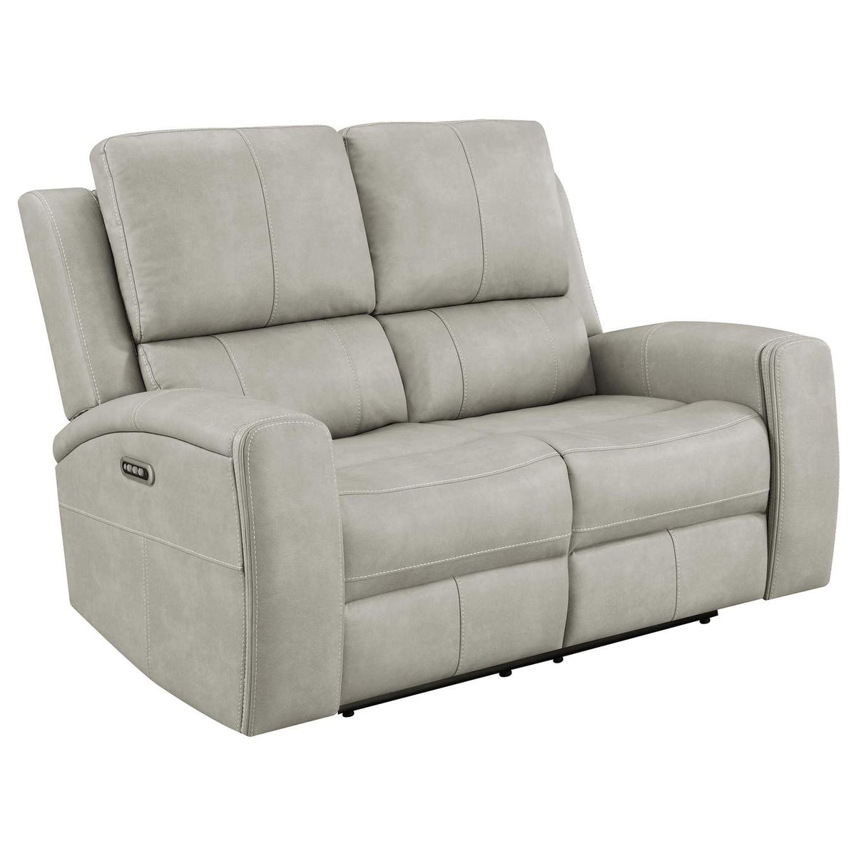 603434PPP-S3 Brickston 3-piece Triple Power Reclining Sofa Set Grey