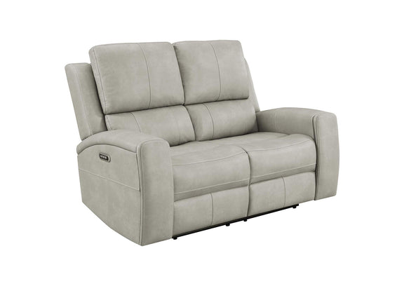 603434PPP-S3 Brickston 3-piece Triple Power Reclining Sofa Set Grey
