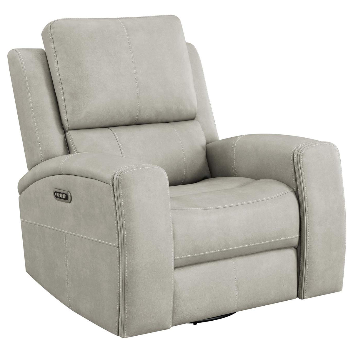 603434PPP-S3 Brickston 3-piece Triple Power Reclining Sofa Set Grey