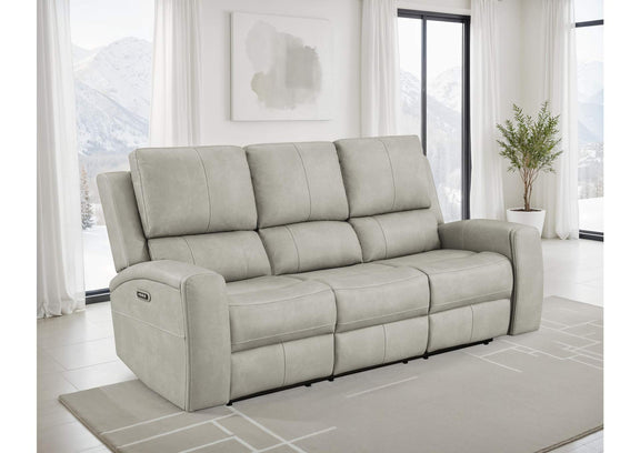 603434PPP Brickston Triple Power Reclining Sofa Grey
